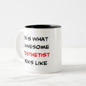 prothesist, geweldige tweekleurige koffiemok (Voorkant links)