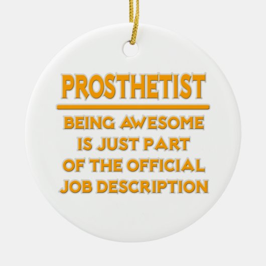 Prothesist.. Officiële functiebeschrijving Keramisch Ornament (Voorkant)