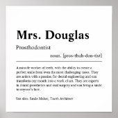 Prothesist Personalized Gift Poster (Voorkant)