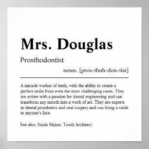 Prothesist Personalized Gift Poster