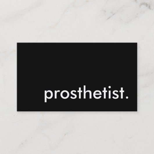 prothesist. visitekaartje (Voorkant)