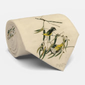 Prothonotary Warbler - Audubon's Birds of America Stropdas (Opgerold)