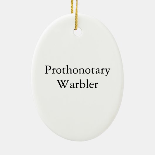 Prothonotary Warbler, John Audubon Keramisch Ornament (Achterkant)