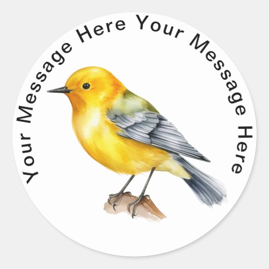 Prothonotary Warbler stickers (Voorkant)