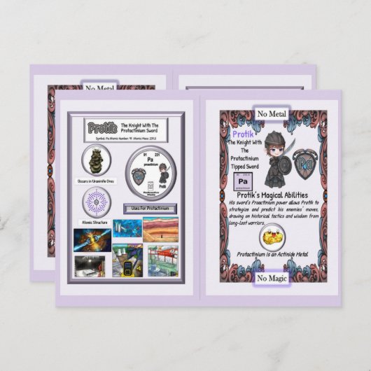 Protik - Knight Proactinium Sword Briefkaart (Voorkant / Achterkant)