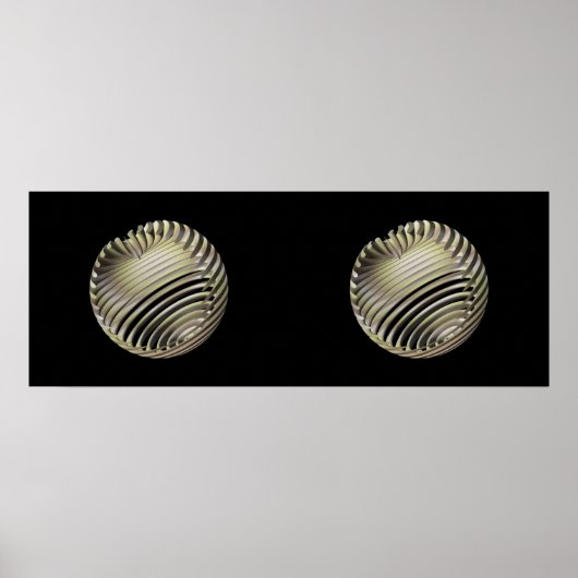 Protoballs Stereogram Poster (Voorkant)