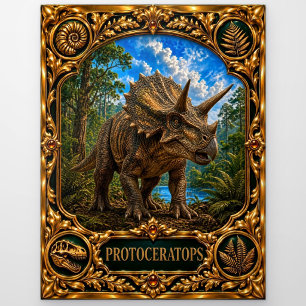 Protoceratops, Juweel Sieraad Kunst Briefkaart