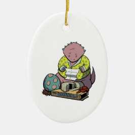 Protoceratops Parent op kerstversiering Keramisch Ornament