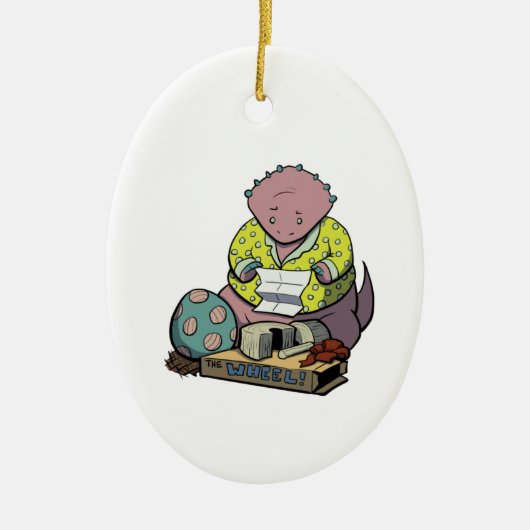 Protoceratops Parent op kerstversiering Keramisch Ornament (Voorkant)