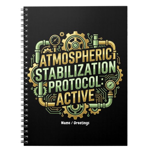 Protocol voor atmosferische stabilisatie actief notitieboek (Voorkant)