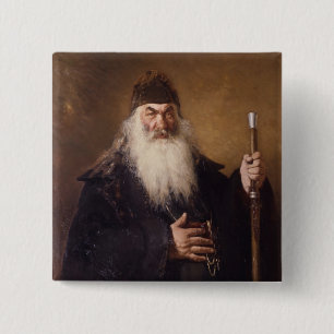 Protodiakon Vierkante Button 5,1 Cm