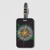 Proton-botsingen in het LHC-bagagelabel Bagagelabel (Voorkant (verticaal))