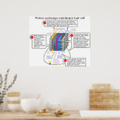 Proton Exchange Membrane Fuel Cell Diagram Poster (Keuken)