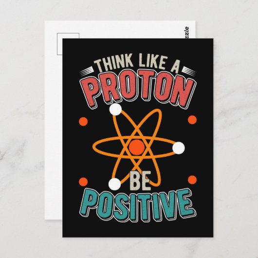Proton Science Humor Physicist Nerd Briefkaart (Voorkant / Achterkant)