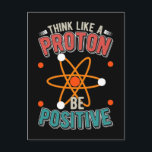 Proton Science Humor Physicist Nerd Briefkaart<br><div class="desc">Vet Tech Students Veterinary Technicier. Liefde dierenreddingbaan.</div>