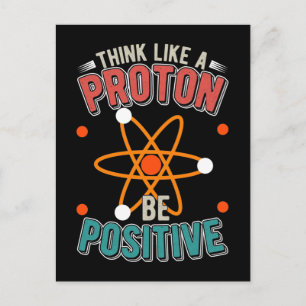 Proton Science Humor Physicist Nerd Briefkaart
