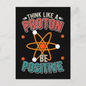 Proton Science Humor Physicist Nerd Briefkaart (Voorkant)