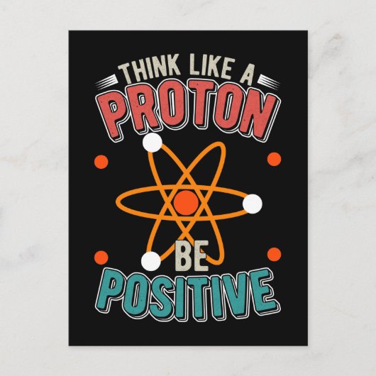 Proton Science Humor Physicist Nerd Briefkaart (Voorkant)