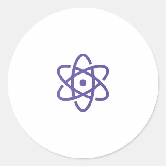 Proton XPR logo Proton Crypto logo Ronde Sticker (Voorkant)