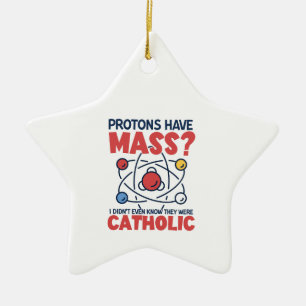 Protonen Hebben Massa Ik Had Niet Gezien Dat Ze Keramisch Ornament