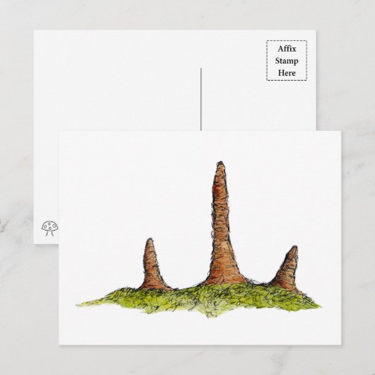 Prototaxites Fungi Briefkaart (Voorkant / Achterkant)