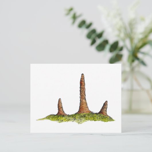 Prototaxites Fungi Briefkaart (Staand voorkant)