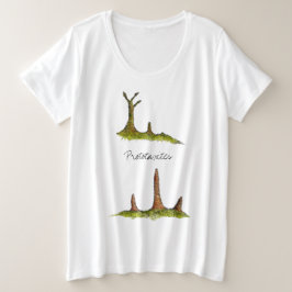 Prototaxites Fungi/Lichen Plus Size T-Shirt