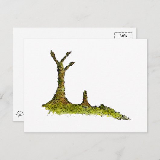 Prototaxites Lichens Briefkaart (Voorkant / Achterkant)