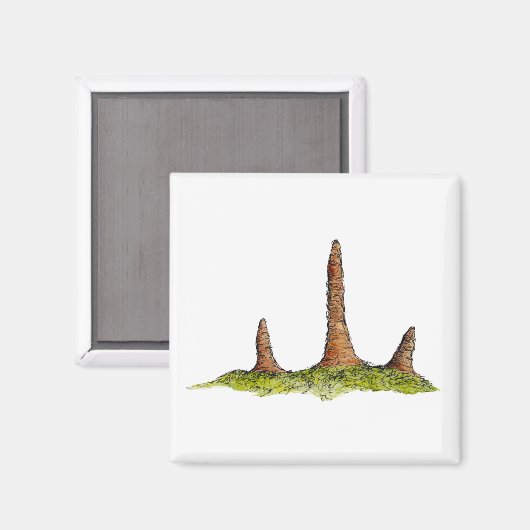 Prototaxites schimmel magneet (Voorkant / Achterkant)