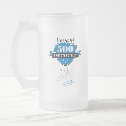 ProtoThrottle 500 Frosty-Mok Matglas Bierpul (Links)
