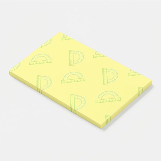 Protractor Wiskunde Pattern Post-it Notes (Schuin)