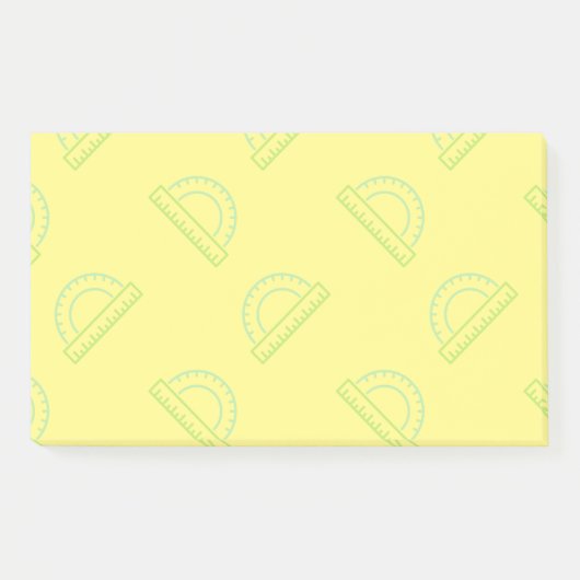 Protractor Wiskunde Pattern Post-it Notes (Voorkant)