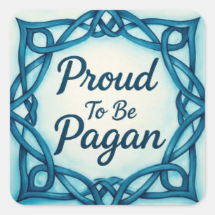 Proud2BePagan Vierkante Sticker