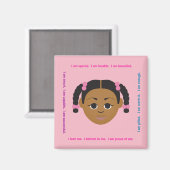 #Proud2BNaturalMe #Affirmations Locker Magneet (Voorkant / Achterkant)