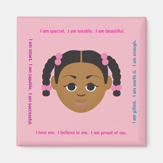 #Proud2BNaturalMe #Affirmations Locker Magneet (Voorkant)