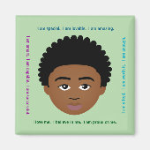 #Proud2BNaturalMe #Affirmations Locker Magneet (Voorkant)