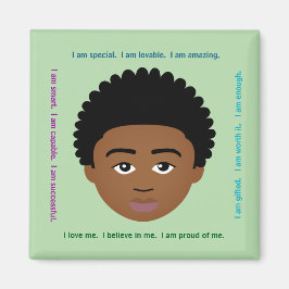 #Proud2BNaturalMe #Affirmations Locker Magneet
