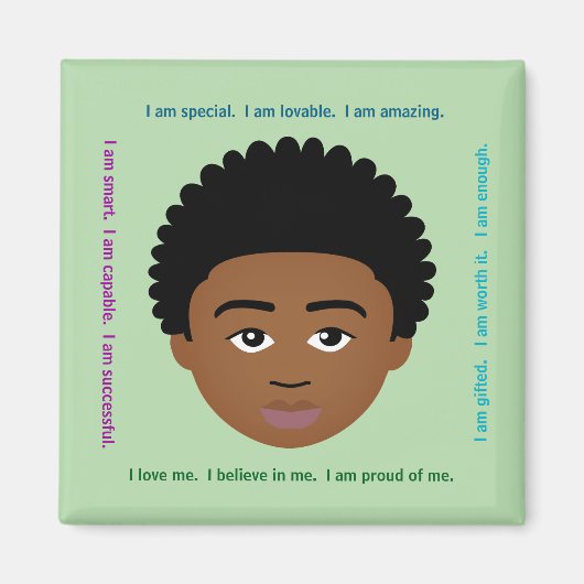 #Proud2BNaturalMe #Affirmations Locker Magneet (Voorkant)