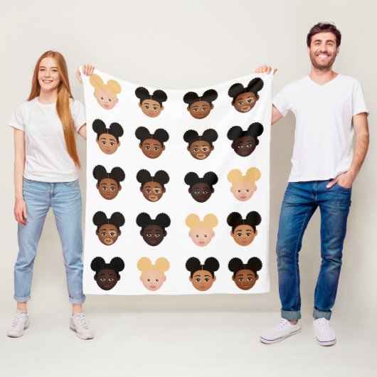 #Proud2BNaturalMe ALL Beauful Blanket Fleece Deken (In situ)