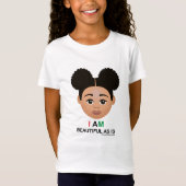 #Proud2BNaturalMe #BeaufulAsis lichte aanvulling T-shirt (Voorkant)