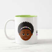 #Proud2BNaturalMe Bevestiging Tweekleurige Koffiemok (Links)