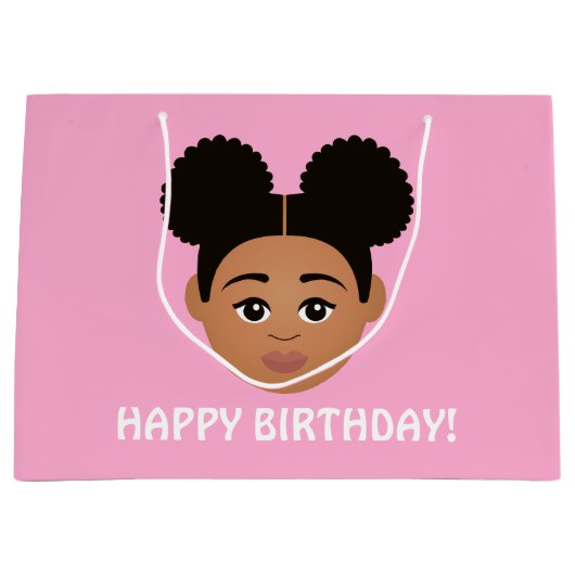 #Proud2BNaturalMe Choose-My-Complexion Birthday Groot Cadeauzakje (Voorkant)