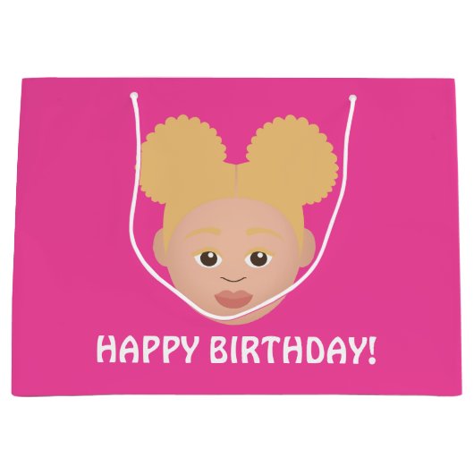 #Proud2BNaturalMe Choose-My-Complexion Birthday Groot Cadeauzakje (Voorkant)