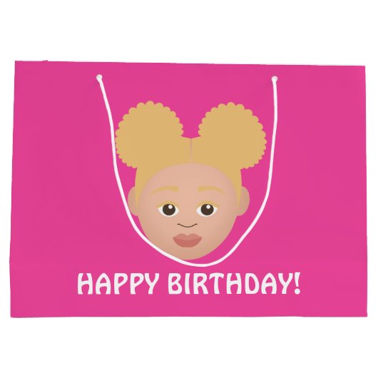 #Proud2BNaturalMe Choose-My-Complexion Birthday Groot Cadeauzakje (Achterkant)