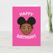 #Proud2BNaturalMe Choose-My-Complexion Birthday Kaart (Voorkant)