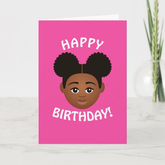 #Proud2BNaturalMe Choose-My-Complexion Birthday Kaart (Voorkant)