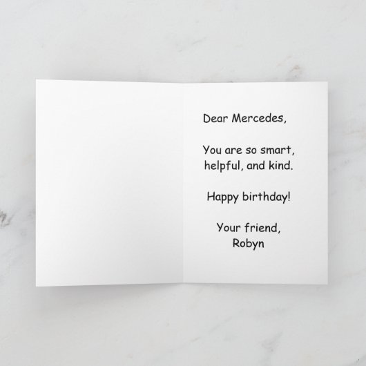 #Proud2BNaturalMe Choose-My-Complexion Birthday Kaart (Binnen)