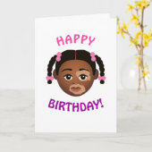 #Proud2BNaturalMe Choose-My-Complexion Birthday Kaart (Gele Bloem)