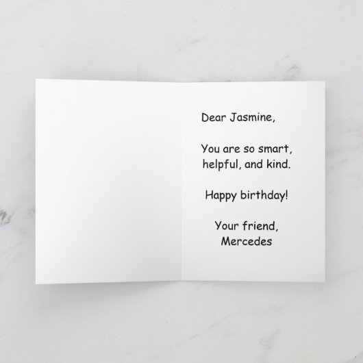 #Proud2BNaturalMe Choose-My-Complexion Birthday Kaart (Binnen)