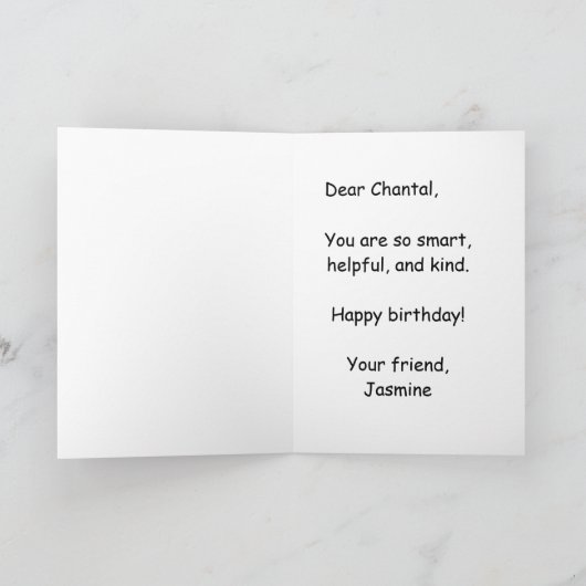 #Proud2BNaturalMe Choose-My-Complexion Birthday Kaart (Binnen)